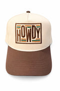 Howdy Trucker Hat | Western Snapback Cap | Retro Western Hat | Boutique Southern Style Hat