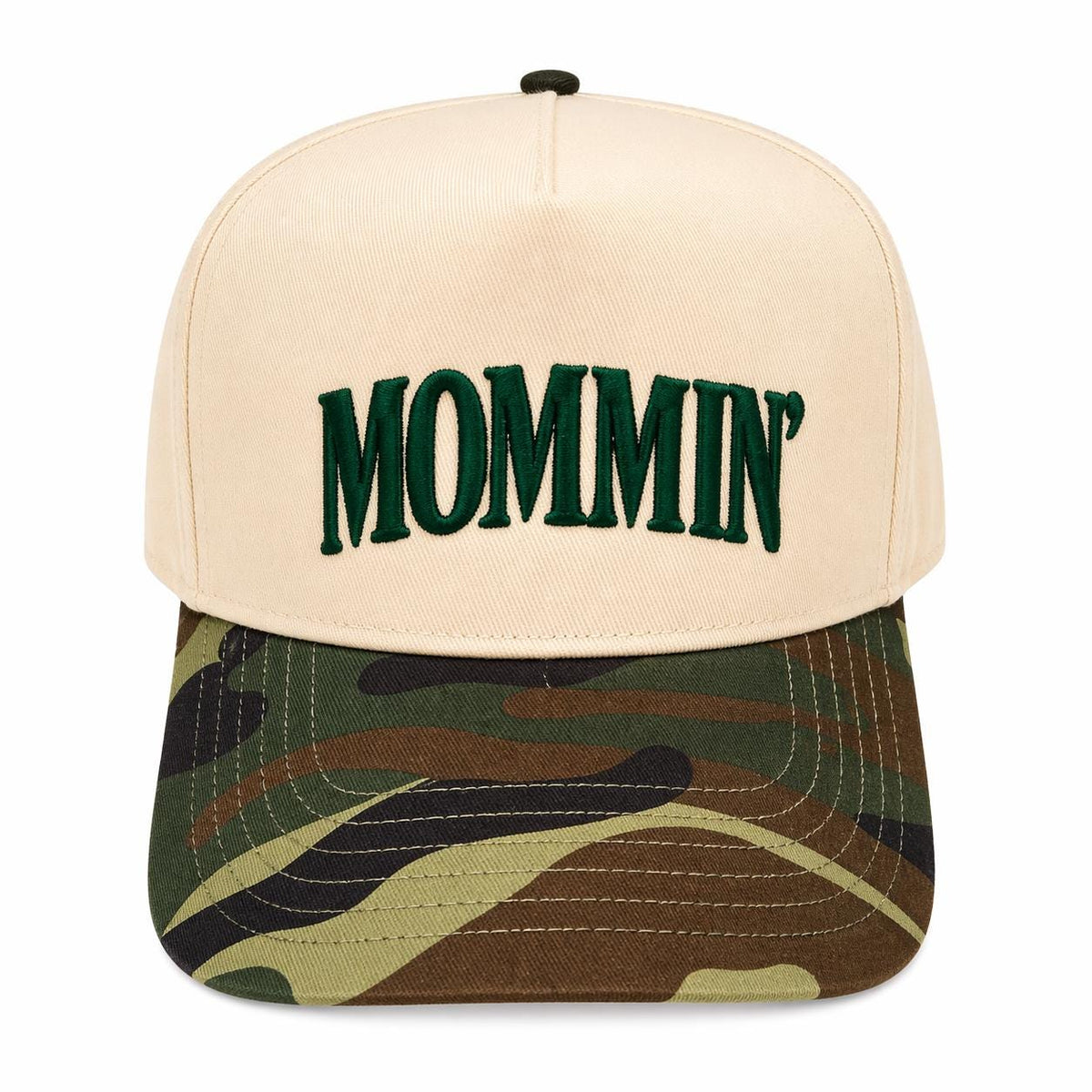 Mommin Trucker Hat | Camo Puff Embroidery Snapback | Trendy Mom Hat | Womens Baseball Cap
