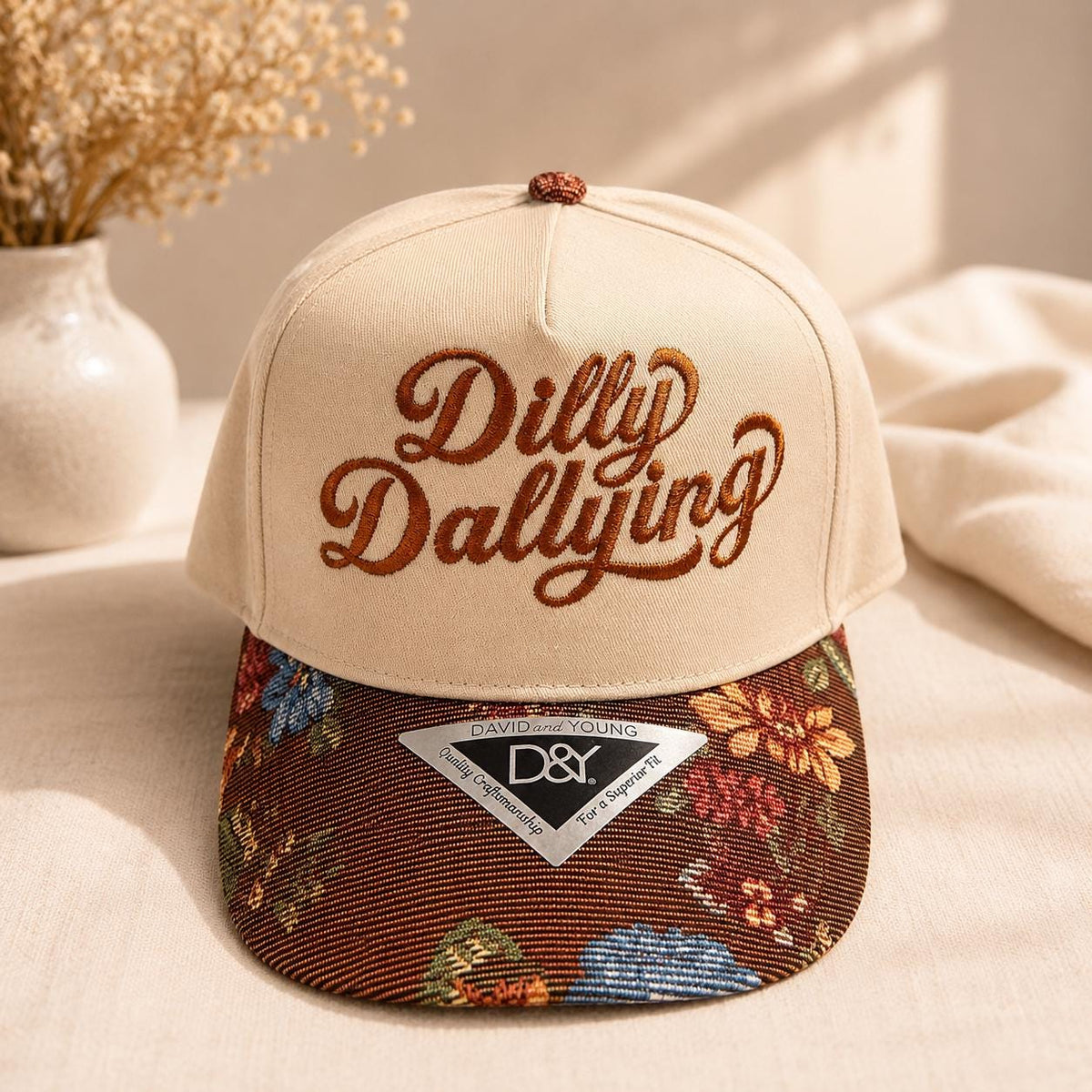 Dilly Dallying Trucker Hat | Floral Cowgirl Hat | Boutique Western Cap for Women | Trendy Country Concert Hat