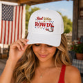 Red White Rowdy Trucker Hat | Patriotic Cowgirl Cap, Country Concert Outfit