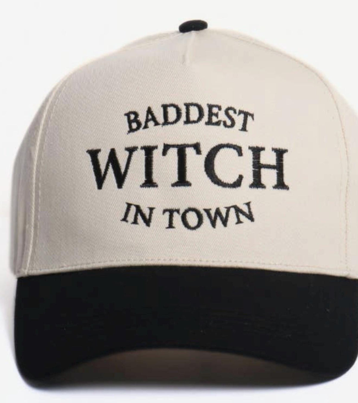 Baddest Witch in Town Embroidered Trucker Hat – Halloween Fall Baseball Cap