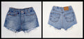 Custom Embroidered Levi's Denim Shorts, Game Day Tailgate Cutoffs