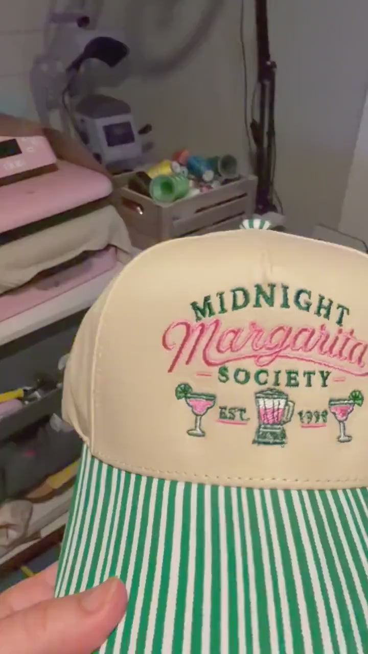 Midnight Margarita Society Trucker Hat, Practical Magic Merch, Witchy Girls Trip Cap